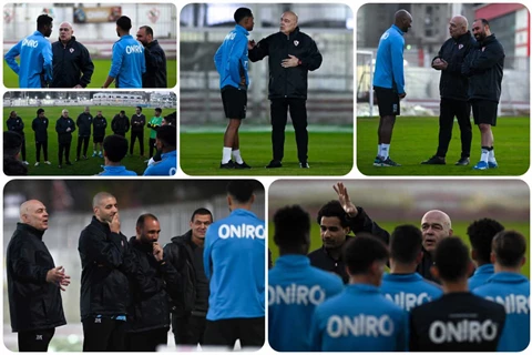 العراب وكأنه لم يغادر ميت عقبة.. لقطات من الظهور الأول لجروس في تدريب الزمالك 